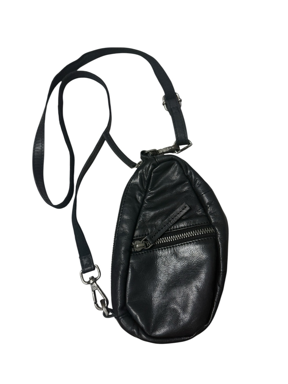 Free People Coffee Date Mini Crossbody Bag FP black leather crossbody - Picture 5 of 13